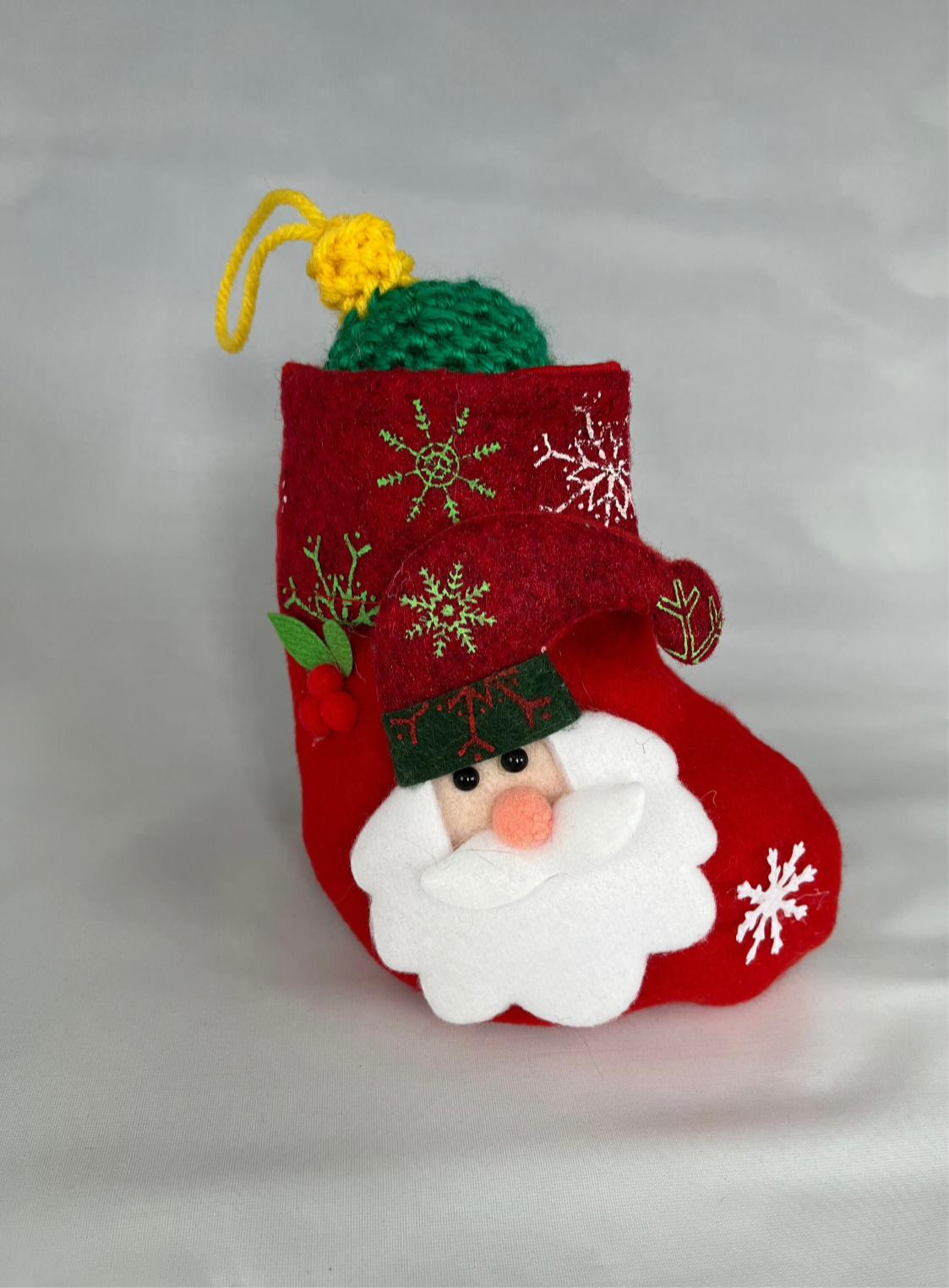 Christmas Stocking Crochet Cat Toy Gift Set