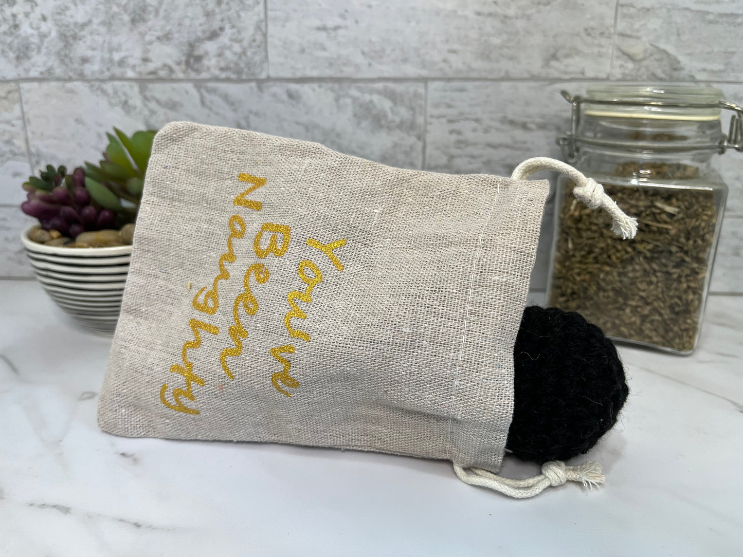 Naughty Cat Coal Sack Toy