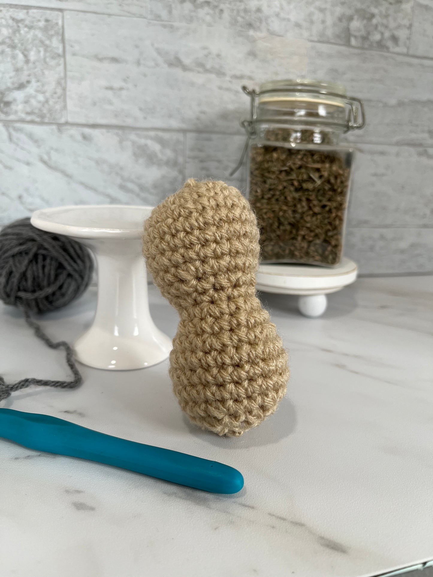 Peanut Crochet Cat Toy