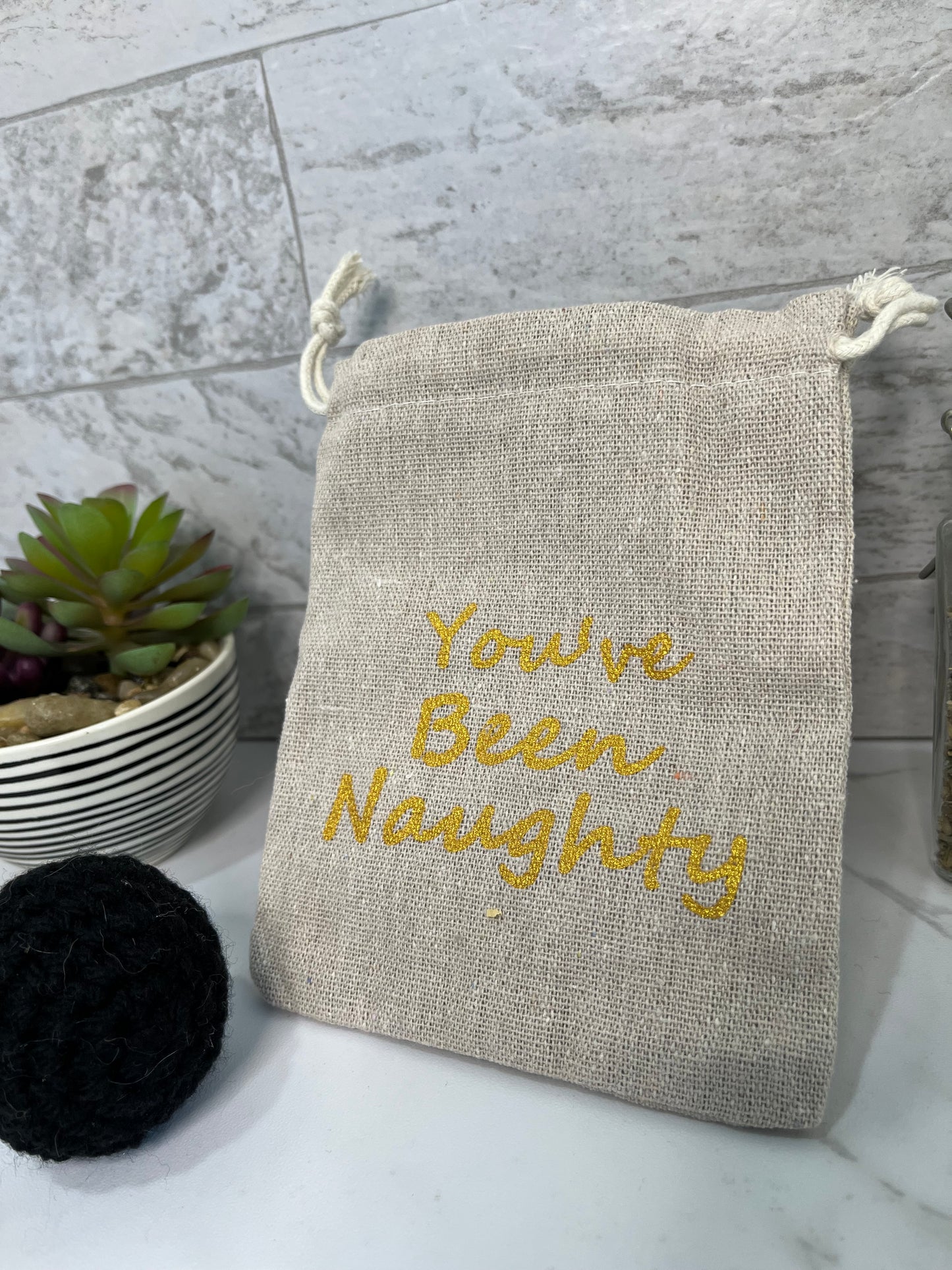 Naughty Cat Coal Sack Toy