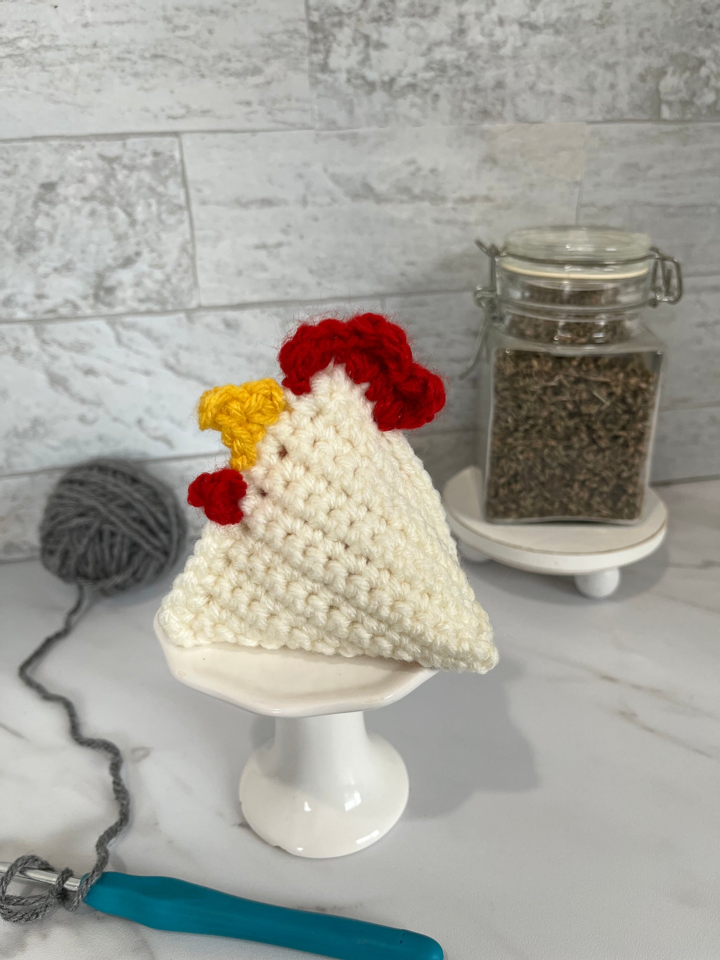 Chicken Crochet Cat Toy