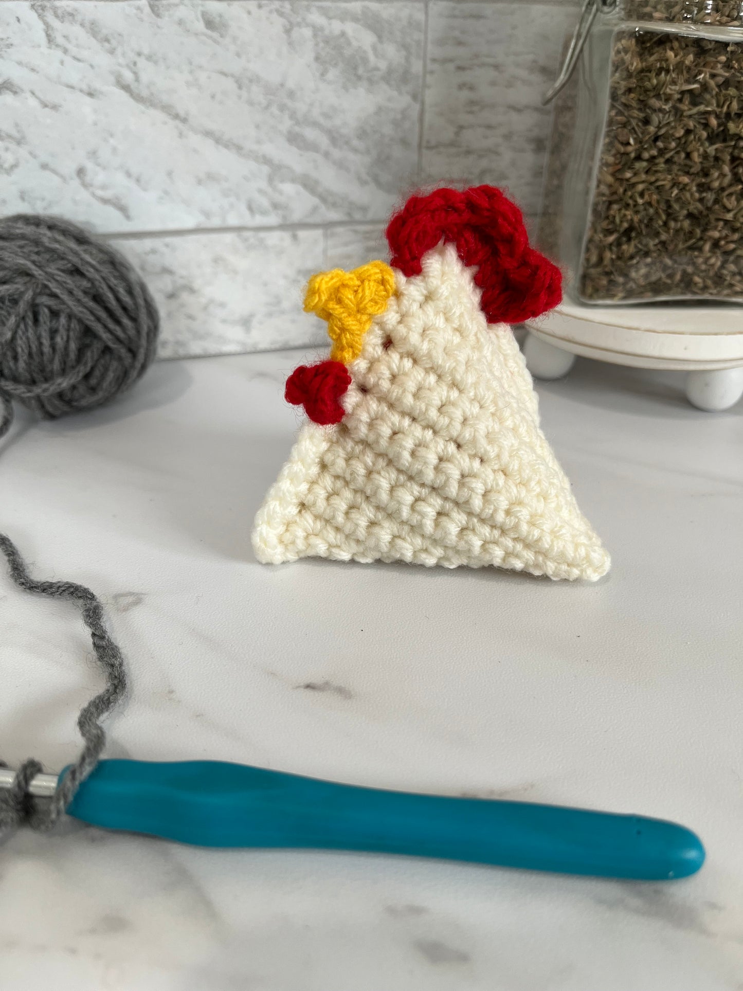 Chicken Crochet Cat Toy