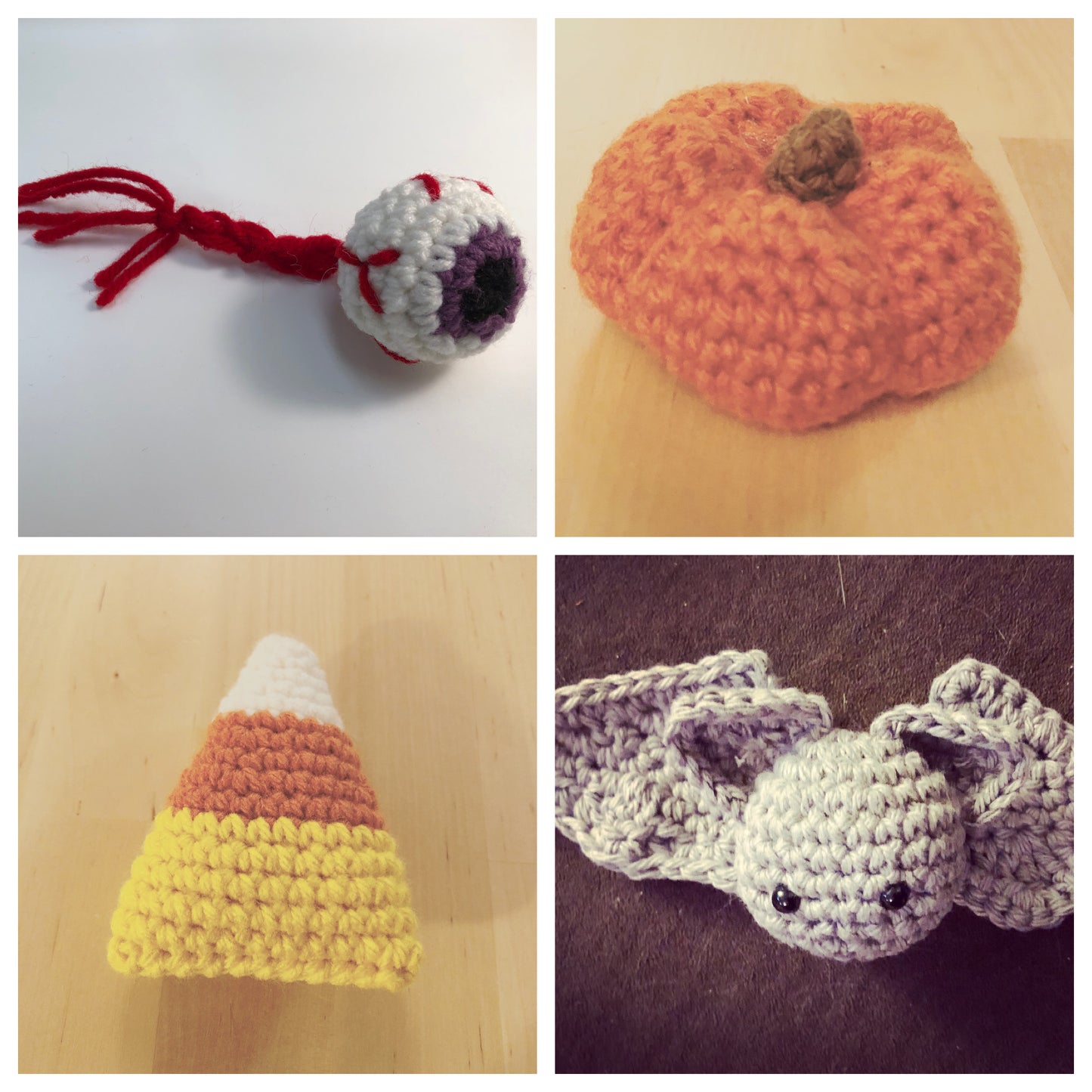 Spooky Stuff - Pumpkin! Handmade Crochet Cat/Ferret Toys - Catnip, Jingle Bell, Crinkle