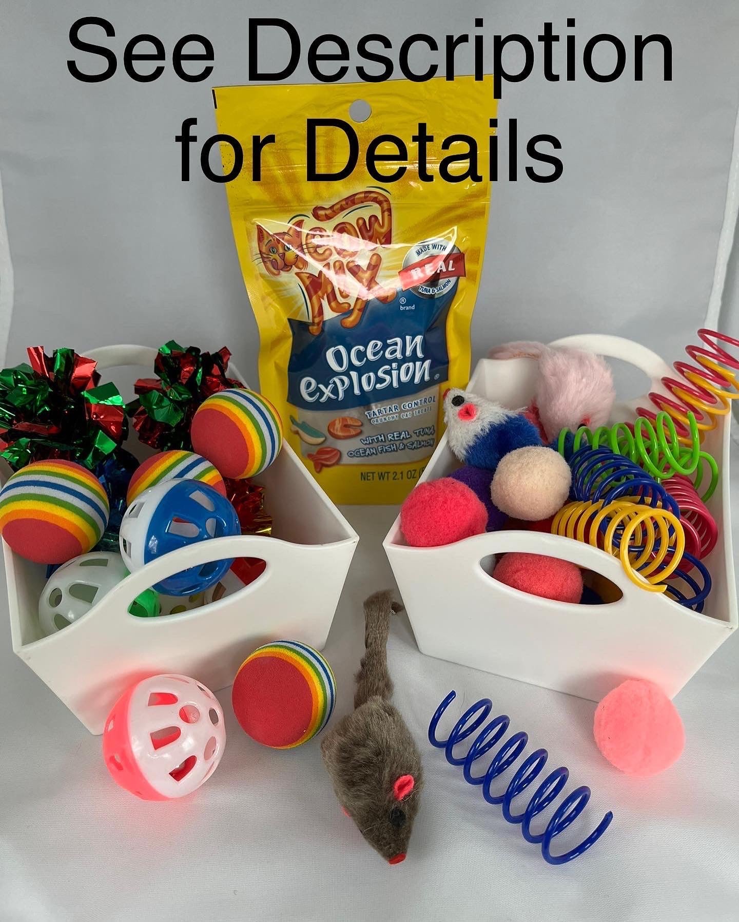 Valentine's Day Crochet Cat Toy Gift Set