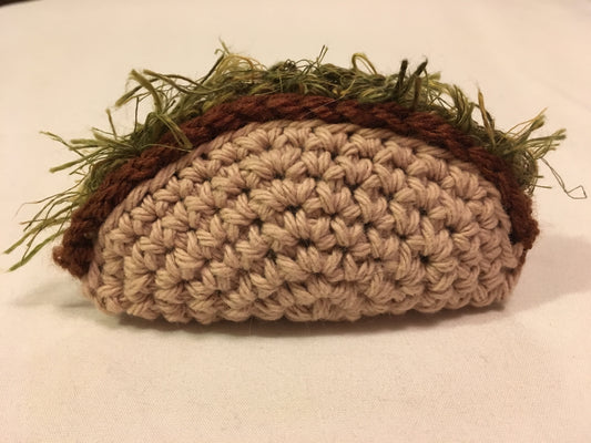 DINNERS - Taco! Handmade Crochet Cat/Ferret Toys - Catnip, Jingle Bell, Crinkle